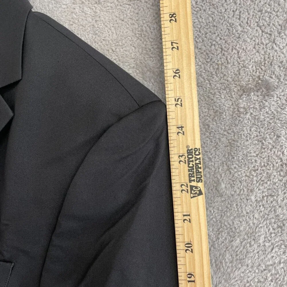 NEW Chaps Men's 42R Black Two-Button Jacket Blazer Regular